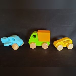 Hape Wooden Toy Vehicle Set